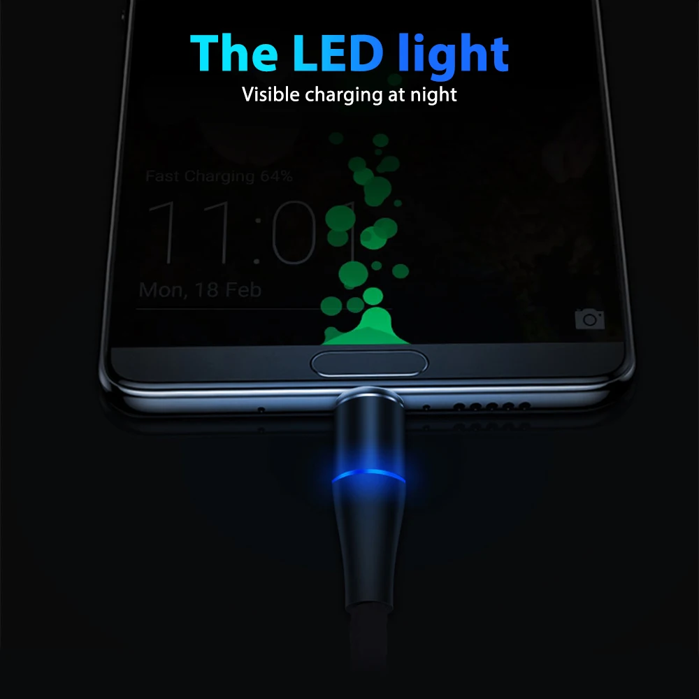 Магнитный USB кабель для быстрой зарядки usb type-C кабель для samsung Note10+ Магнитная Зарядка данных для Xiaomi Redmi K20 Micro USB сплав