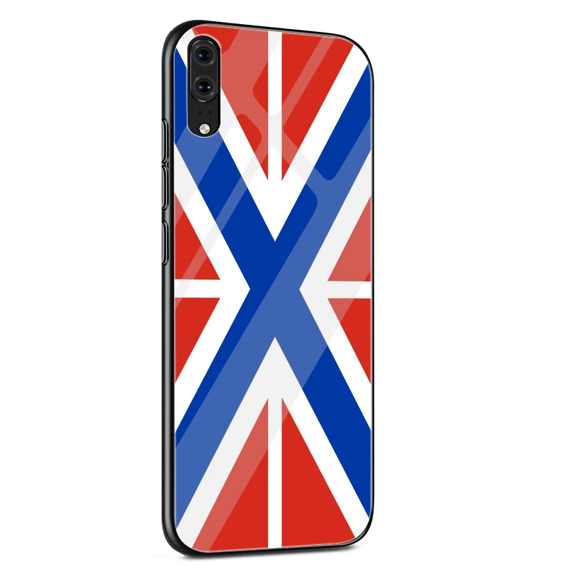 G4 Стеклянный чехол для телефона huawei P30 P10 P20 7A Y6 Y9 P Smart mate 20 Honor 9 10 8X Lite Pro Чехол с британским флагом - Цвет: G4