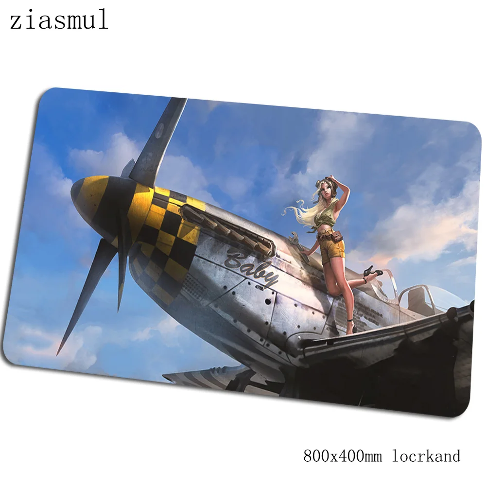 War thunder коврик для мыши 800x400x3 мм коврики толстый компьютерный Коврик Для Мыши игровые аксессуары с обработанным краем игровые коврики и чехлы игры pc gamer - Цвет: Size 800x400x3mm