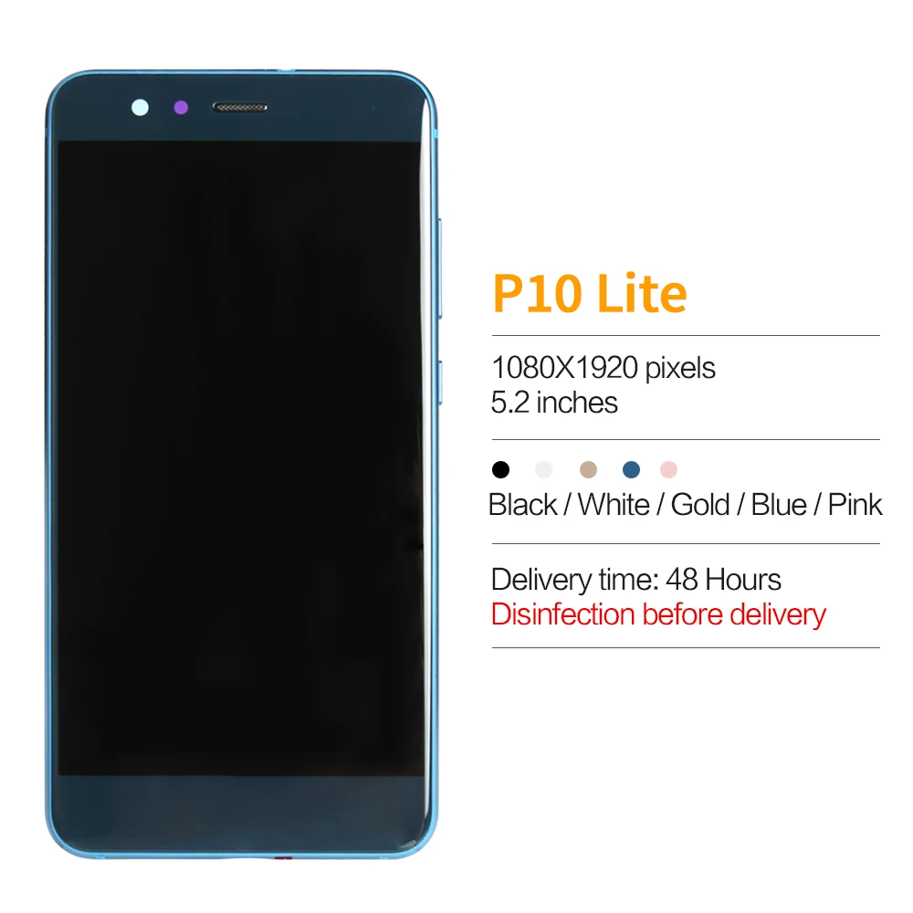 Оригинальный сенсорный ЖК дисплей 5 2 дюйма с рамкой в сборе для HUAWEI P10 Lite /Nova