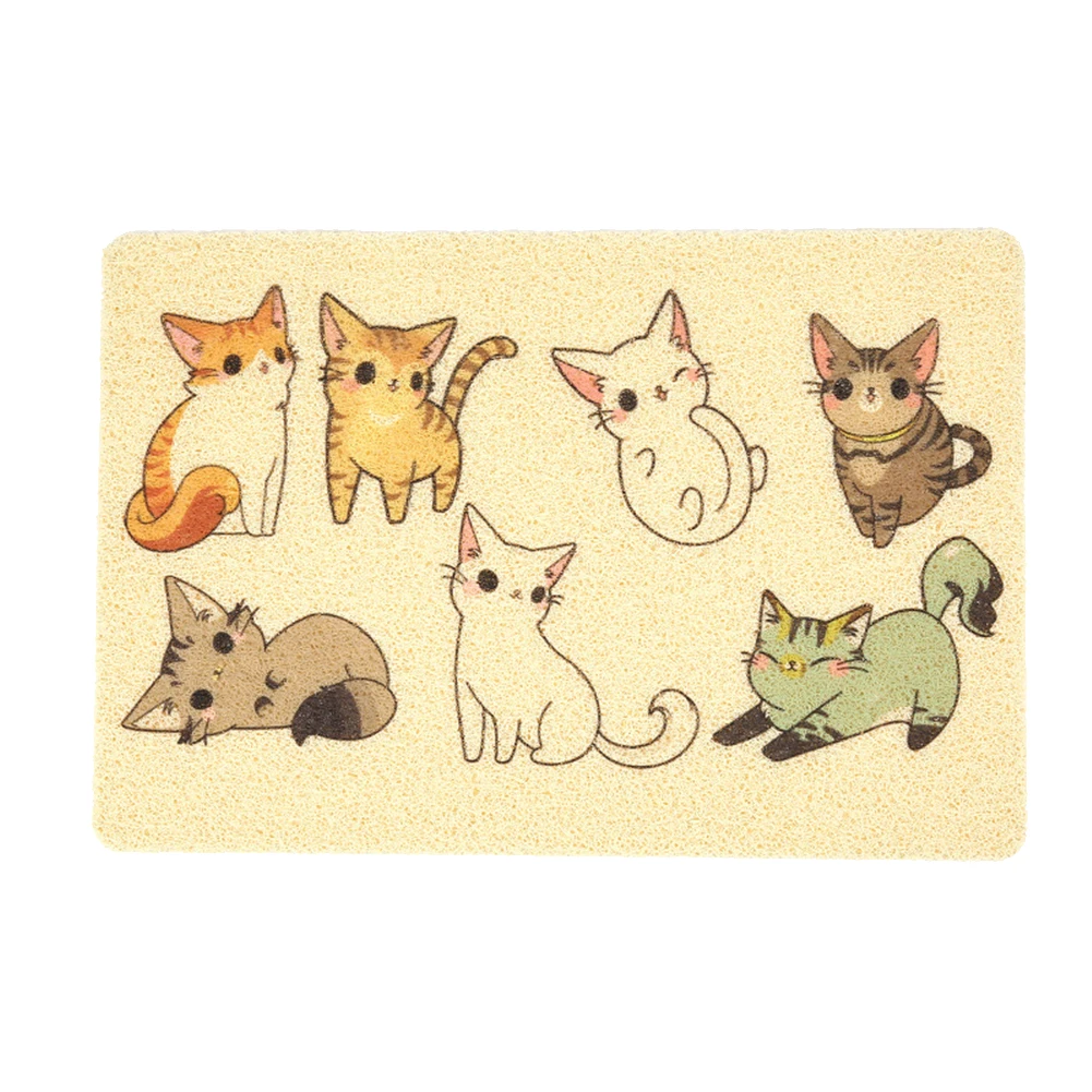 Universal Accessories Animal Pattern Easy Clean Home Rectangle Pet Mat Soft Cushion Cat Litter Thickened Indoor Anti Slip