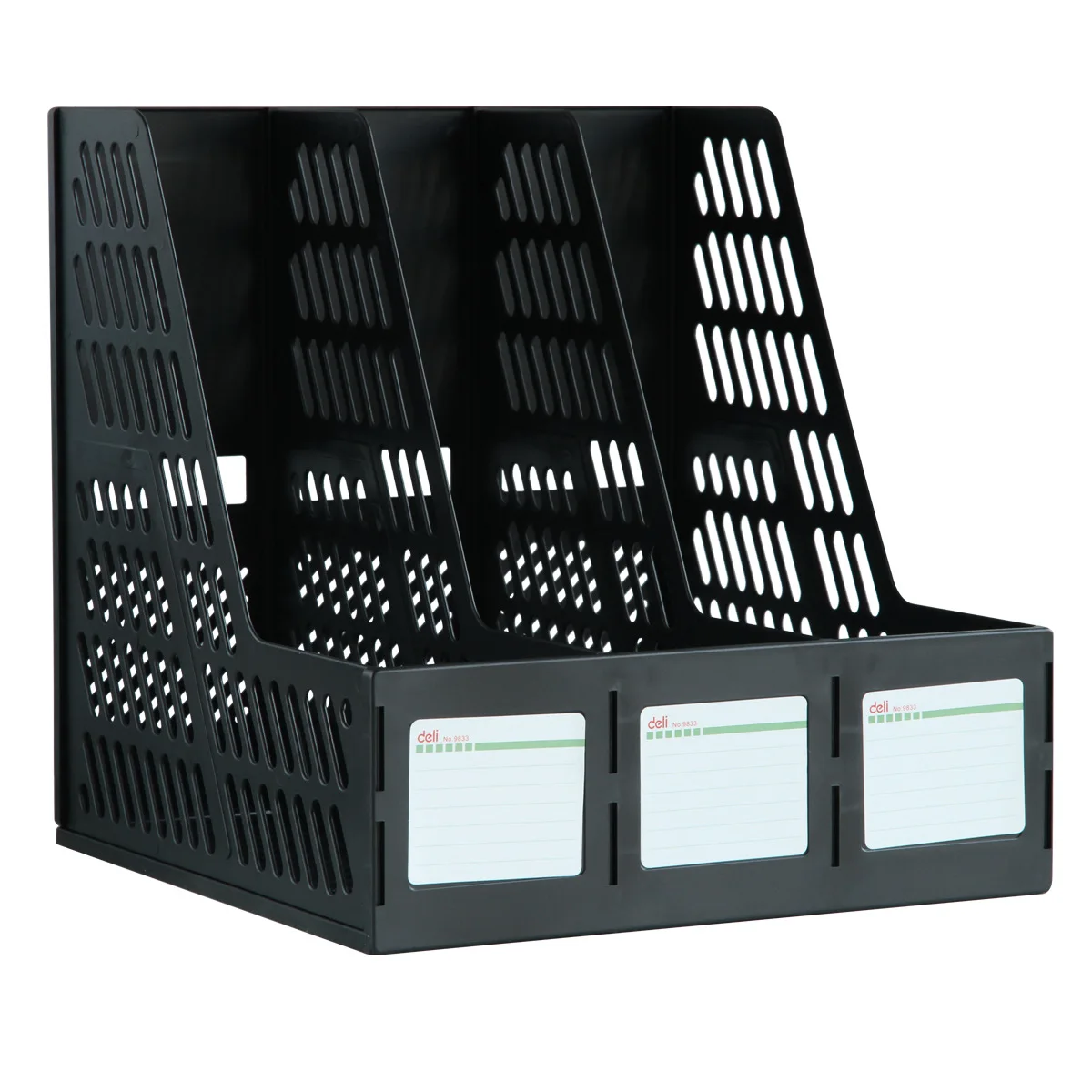 

Deli File Box 9833 Triple Hanaper Multi-Column Storage File Holder Vertical Information Display Rack