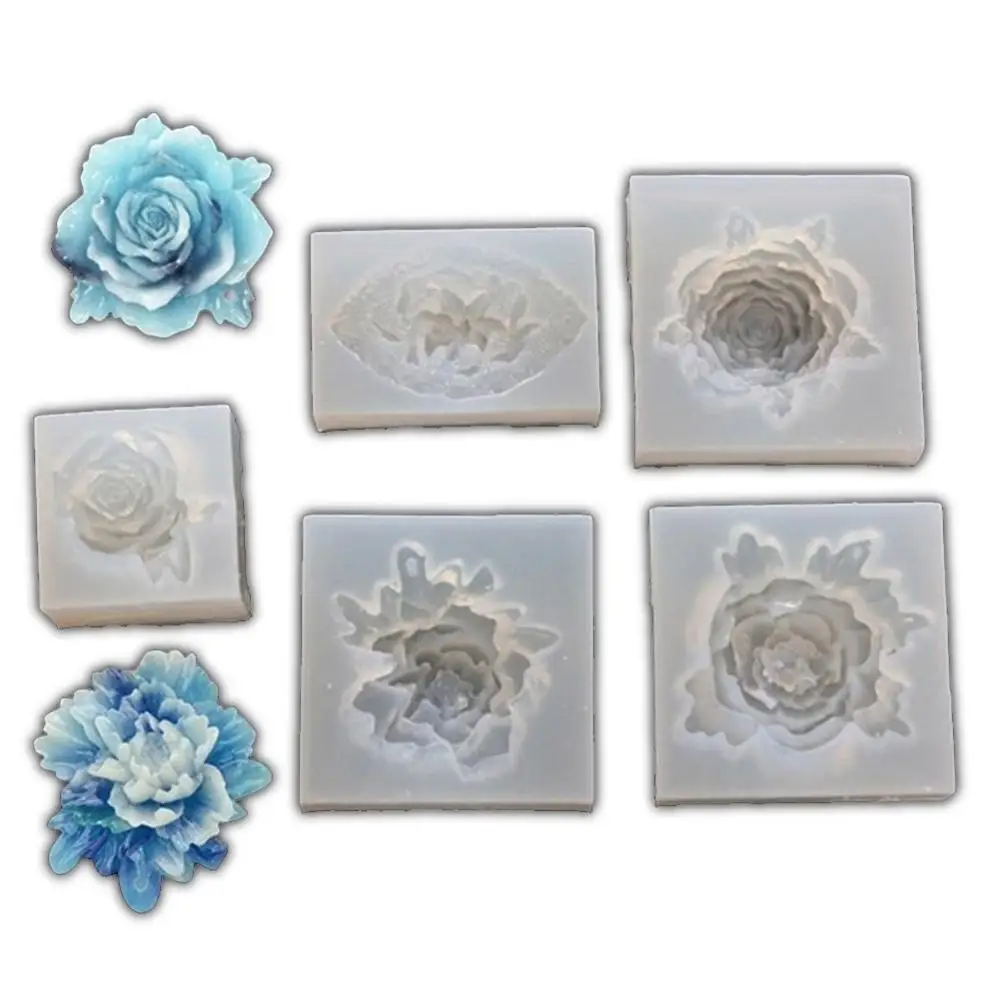 Цветок силиконовая форма «Роза» Полимерная глина ремесло ювелирных изделий DIY украшения инструмент глиняные формы полезные