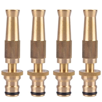 

4 Piece Spray Nozzle Brass Adjustable Copper Straight Connector Spray Nozzle for Home Park Garden Windows in Yard