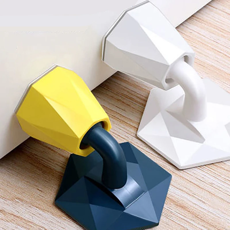 Mute Non-punch Silicone Anti-bump Door Stopper ​Hidden Door Holders Catch Floor Nail-free Stop Toilet Wall Plug door stops
