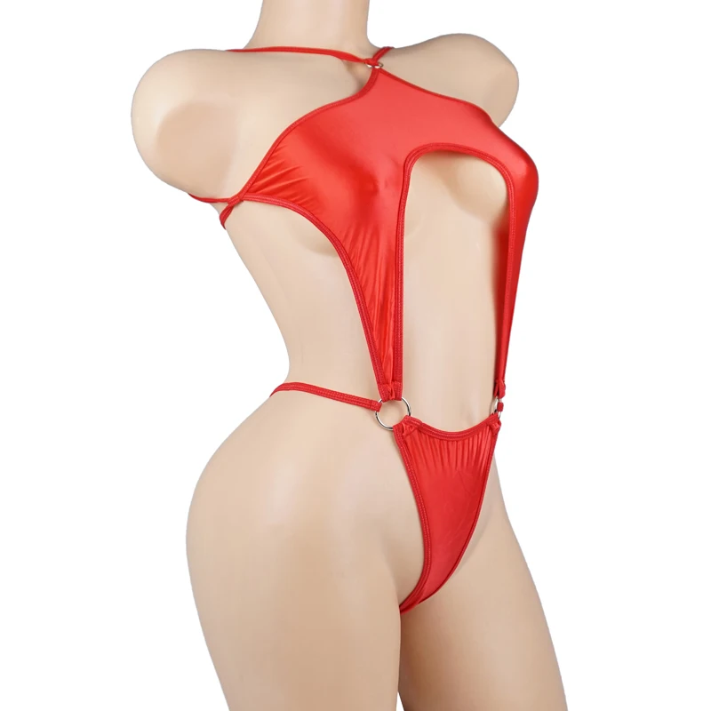 Sexy Bikinis Micro One Piece T-Back High Cut Bodysuit Swimsuit