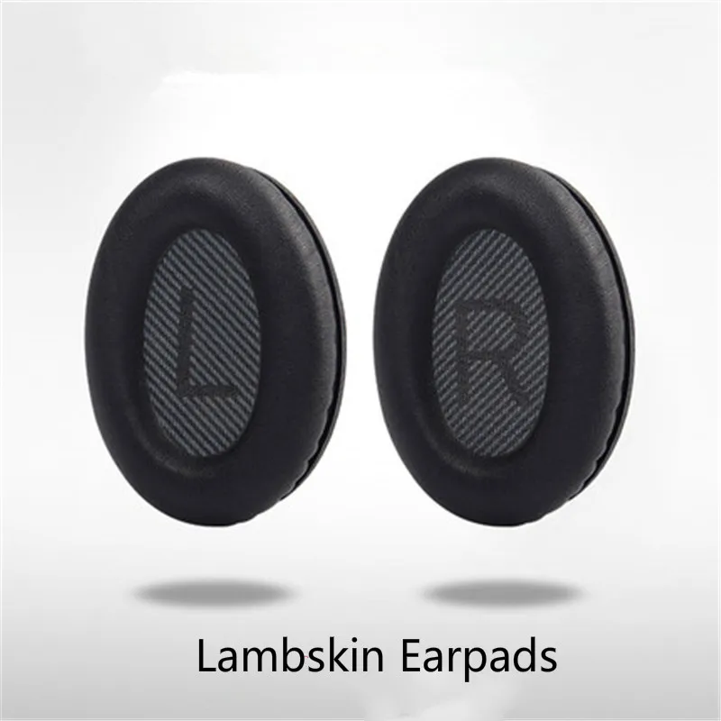 Sheepskin Headset Foam Cusion Replacement for BOSE QC35 QC25 QC2 Genuine Leather Headphone Earpads Lambskin Sponge Cover