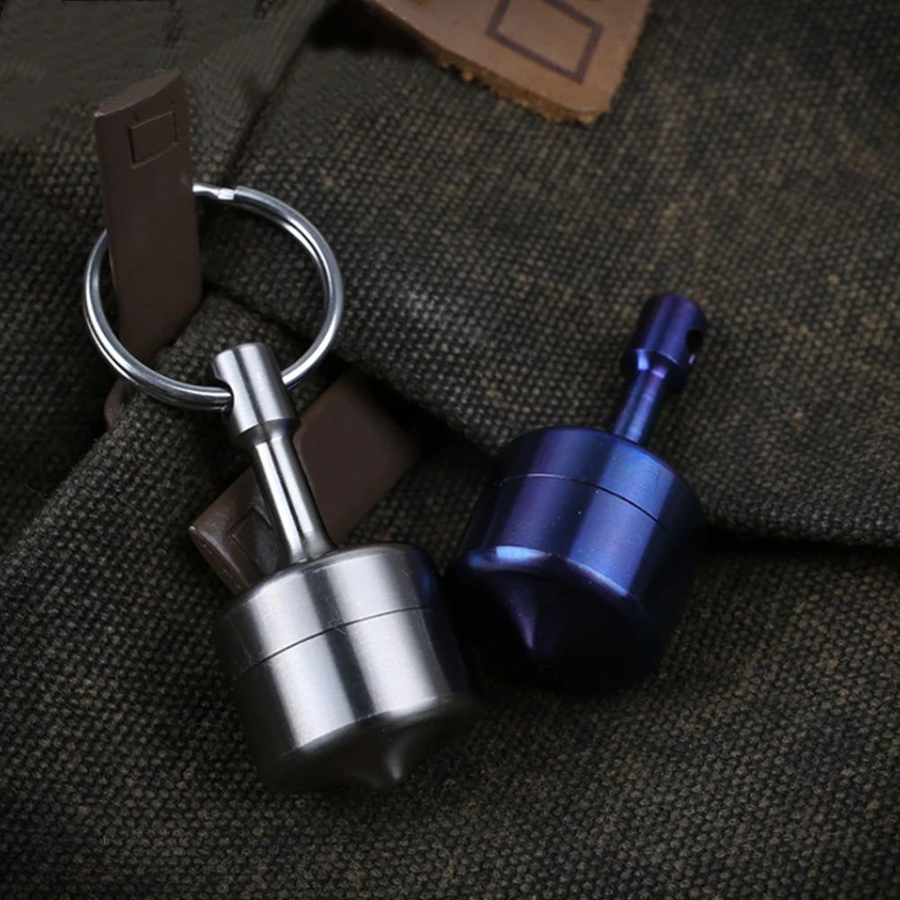 

Emergency Tool Non-toxic Outdoor Container Holder Box Capsule Tea Pill Portable Medicine Case Mini Waterproof EDC Titanium Can