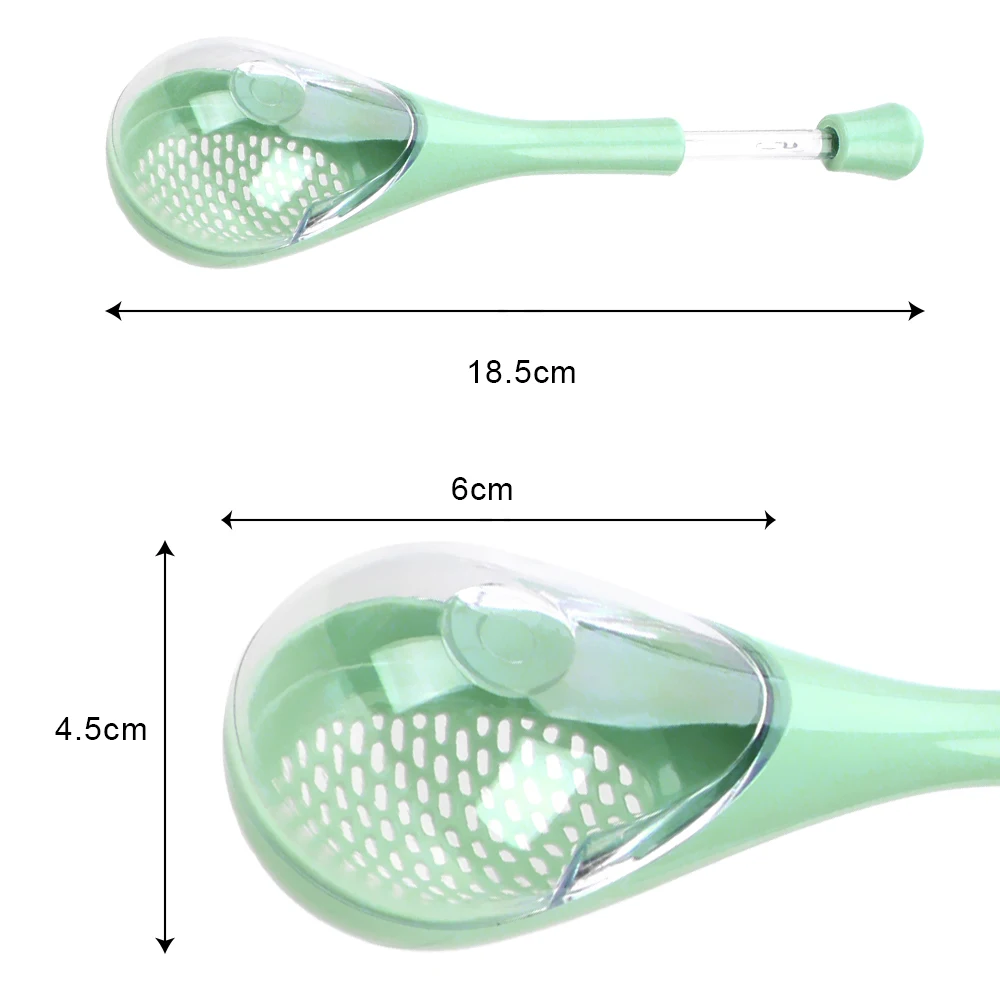 NICEYARD Creative Long Handle Seasoning Scoop Strainer Barbecue Pepper Salt Spoons Plastic Spice Spoon Kitchen Cooking Tools
