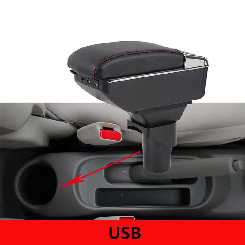 Turnable CAR ARMREST For NISSAN MARCH MICRA K13 MK4 IV (2010-2017) Storage box Arm rest with cup holder ashtray Console | Автомобили и