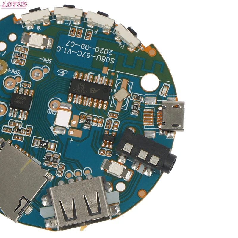 3.7-5V Multifunction Bluetooth Receiver Audio Amplifier Board MP3 Decoder Bluetooth Column Board Sound Amplifier Board