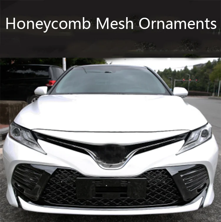 Подходит для Toyota Camry сотовая средняя сетка переоборудованная решетка переднее украшение для лица передний страховой корпус