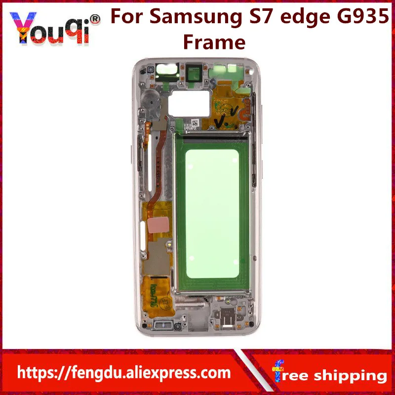 

Middle Frame Housing For Samsung Galaxy S7 edge G935F G935 G935A G935P Defect Middle Chassis Plate with Small Parts