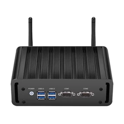 Mini PC Windows 10, Intel Core i7 4500U, 2x RS232, 2x Gigabit Ethernet, 4 go/8 go de RAM, 128 go/256 go de SSD, wi fi, HDMI + VGA, sans ventilateur 