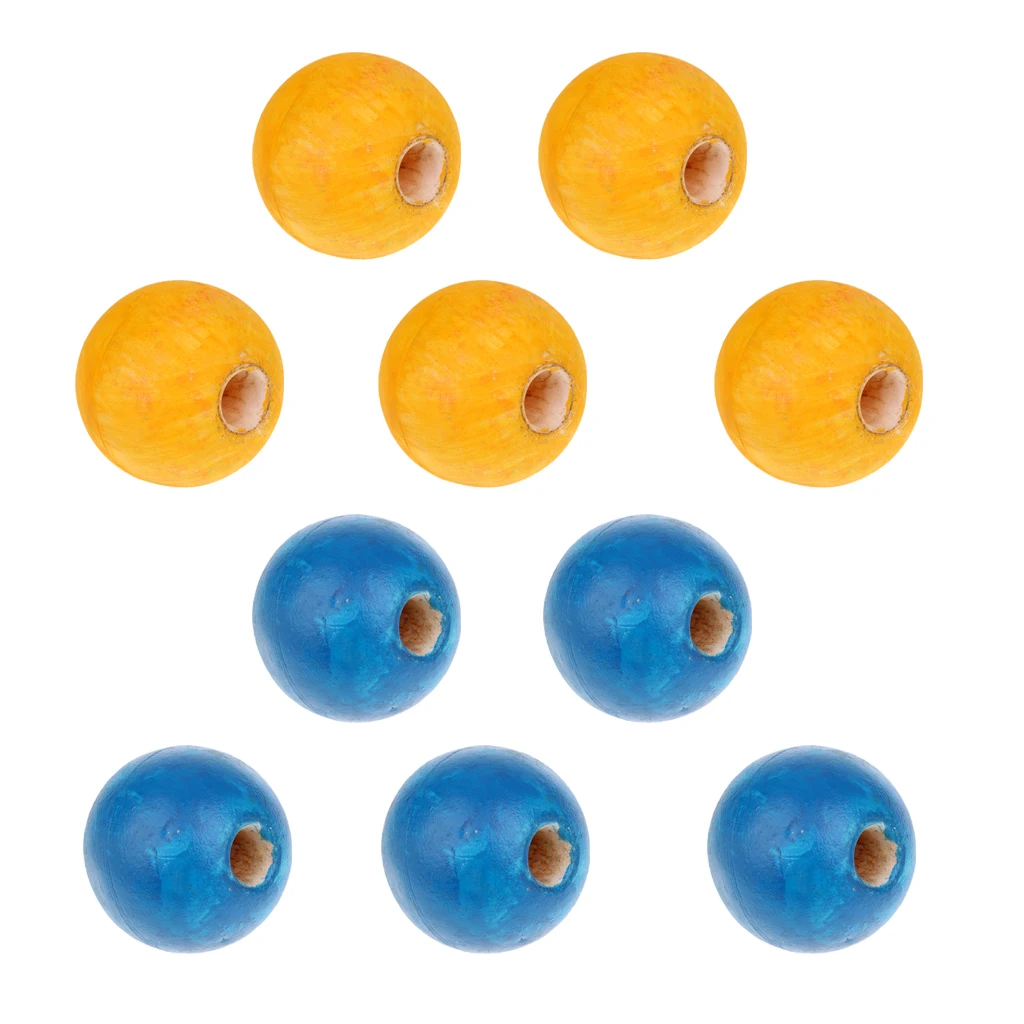 10 Pieces Floating Swimming Pool Safety Rope Floating Floats Ball Lane Divider Yellow and Blue Color