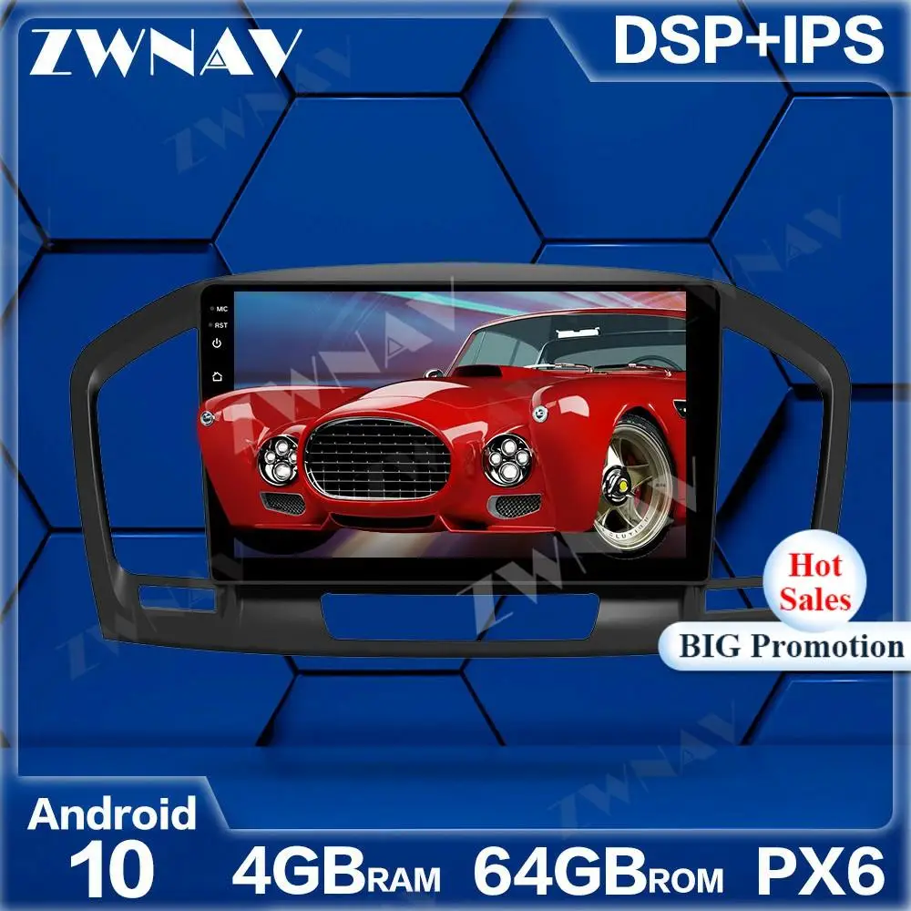 PX6 Android 10 0 экран Автомобильный мультимедийный плеер для Opel Insignia 2008-2013 GSP Навигация