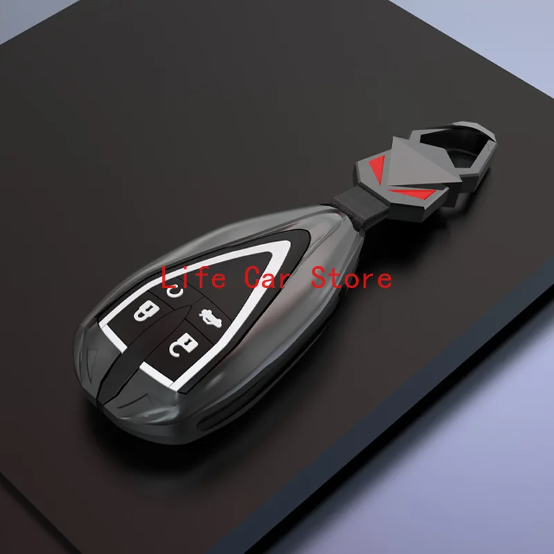 

Чехол-брелок для ключей из сплава, защитный чехол с кольцом для ключей для Changan unit cs55 cs35plus EADO cs75plus x7