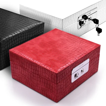 

Fipilock Jewelry box with Fingerprint Lock Anti-Theft Security Padlock Door Storage Case