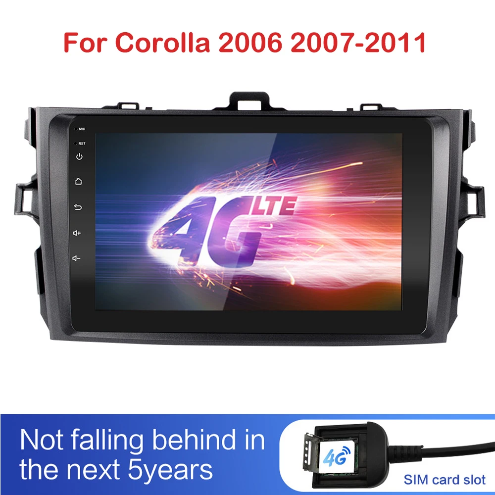Lelv 2G+ 3 2G DSP 2 din Android 8,1 для Toyota Corolla E140/150 2006 2007-2011 4G чистая автомобильная dvd радио мультимедиа видео плеер WiFi