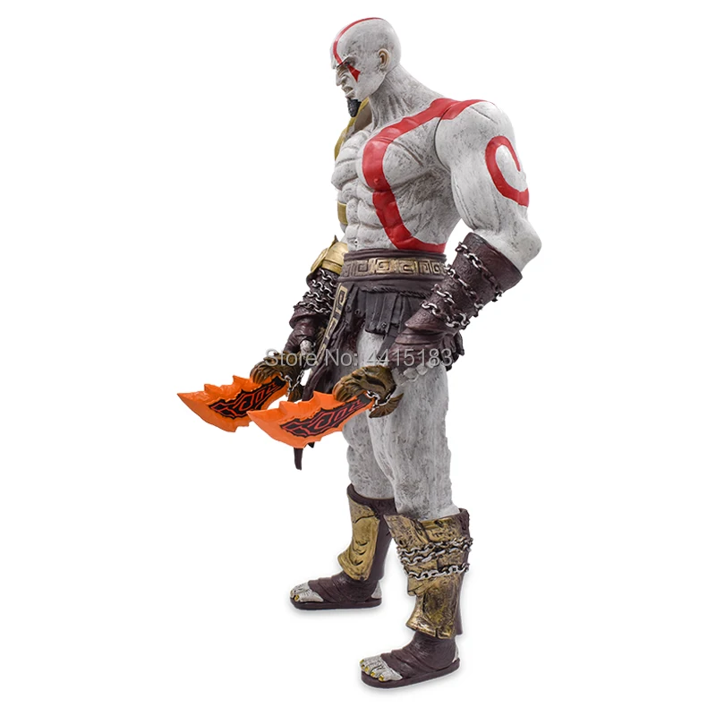 Игрушки NECA Game God of War ПВХ фигурка призрак Спарты Кратос Коллекционная модель кукла игрушка 45 см масштаб подарок в коробке