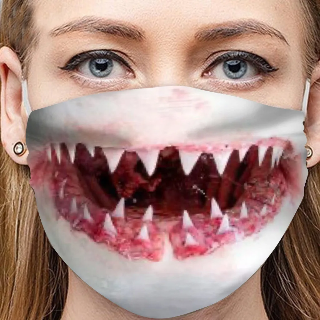 reusable funny face mask