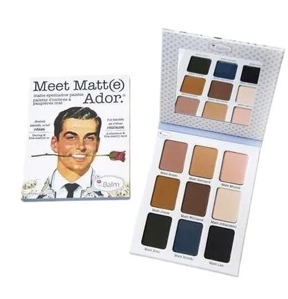 9 Colors Matte Eyeshadow Palette Highly Pigmented Long Lasting Matte Nude Shimmer Eyeshadow Pallet Makeup Palette
