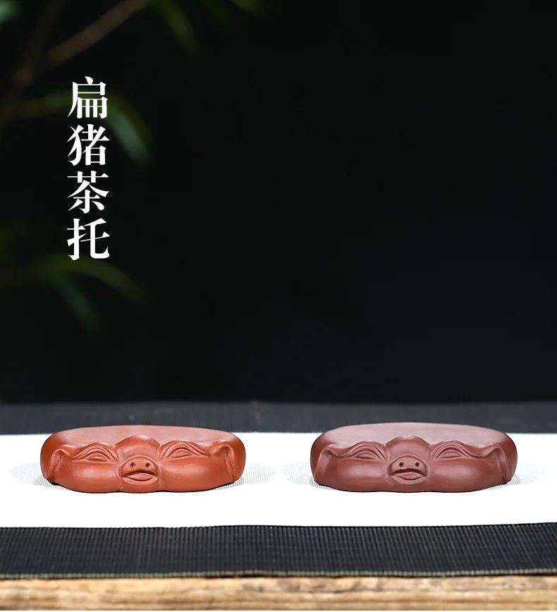 Piggy Saucer Coaster Clay Tea Ornaments Wholesale Sculpture Manufacturers Craft Gift Customization Printed Logo