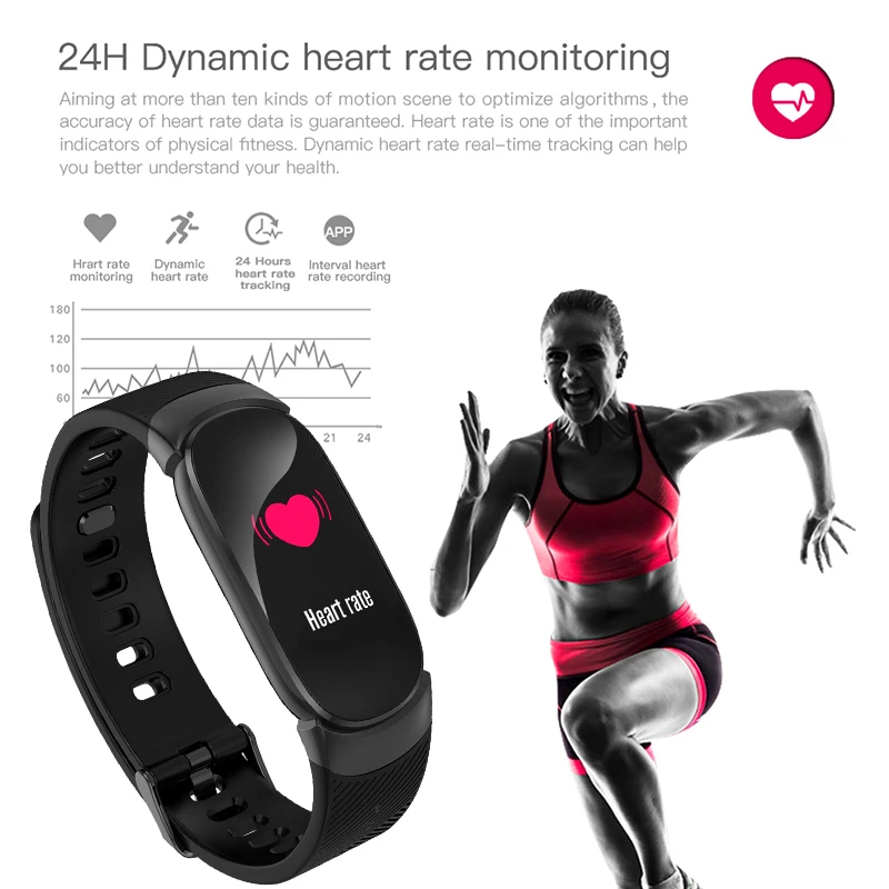 Smart BINSSAW Uhr Frauen IP67 Wasserdichte Uhr Herz Rate Schlaf Monitor Informationen Rufen Erinnerung Smart Sport Uhr