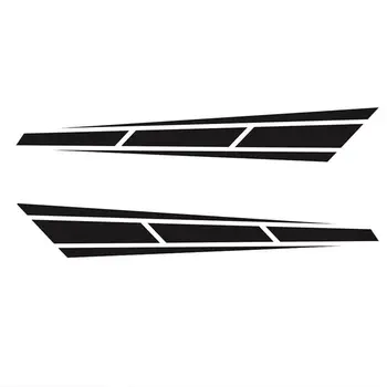

Racing Stripes Vinyl Graphics Decal Hood Sticker Car Front Stickers 80*12cm
