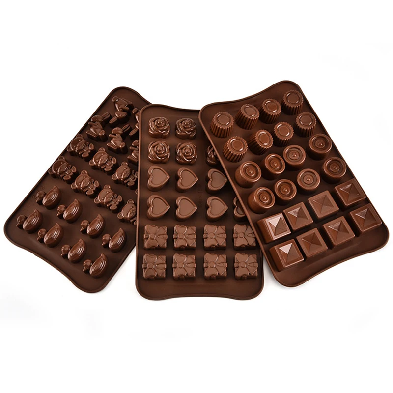 

Cartoon Fondant Molds DIY Christmas Chocolate Silicone Mold Digital Car Rabbit 3D Mold Decoration Jelly&Candy Mold Cake Tools