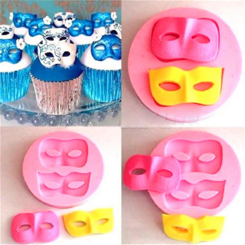 3D Mask Silicone Fondant Mould Cake Decorating Chocolate Baking Mold Sugarcraft