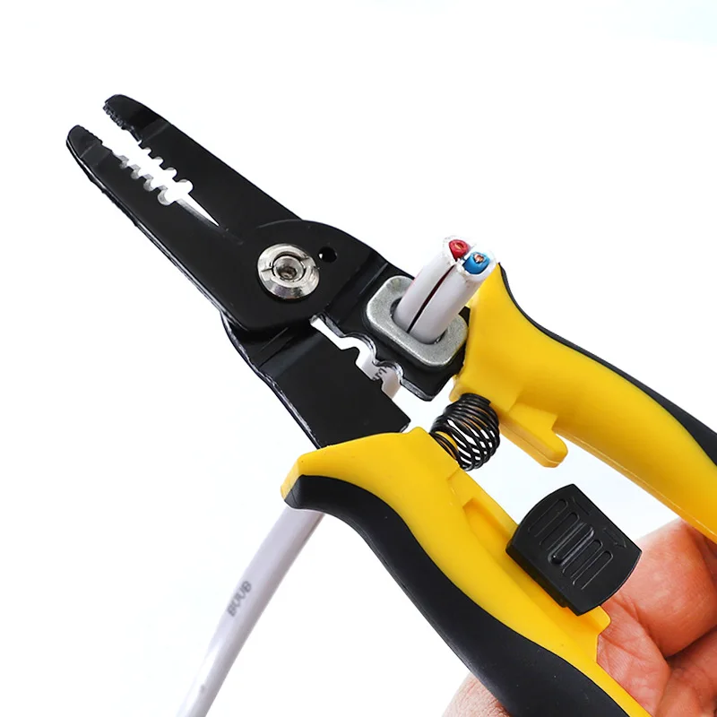 

Wire Stripper Clamp Adjustable Stripping Length Wire and Cable Cutting Multi-functional Stripping Terminal 1/1.5/2/2.6mm Tool