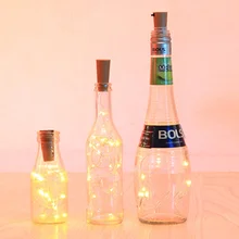 3 года гарантии 10 комплектов Солнечный светодиодный пробка для винной бутылки в форме 20 светодиодный ночной Сказочный светильник для винных бутылок вечерние праздничные лампы