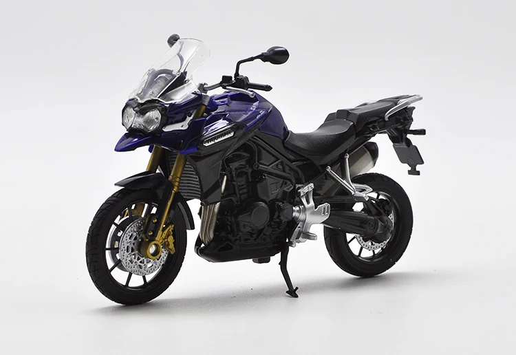 Welly 1:18 TRIUMPH TIGER EXPLORER Литая модель мотоцикла работоспособная игрушка для детей подарочная игрушка