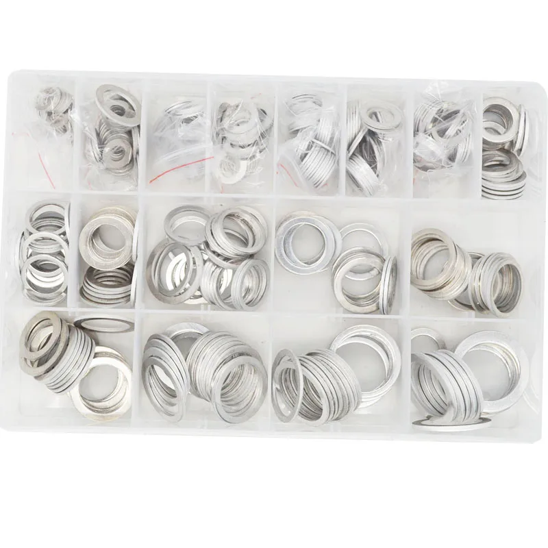 Aluminum Fat Washer Shim Gasket Plain M6 M8 M10 M12 M14 M16 M18 M20 M22 Assortment Kit Set Fastener Hardware