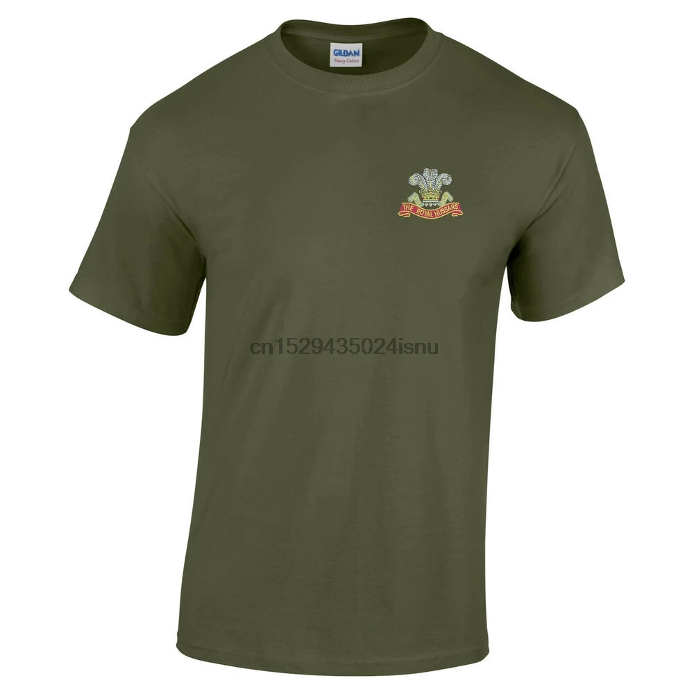 Предварительно сокращенная хлопковая Футболка Royal Hussars | Мужская одежда