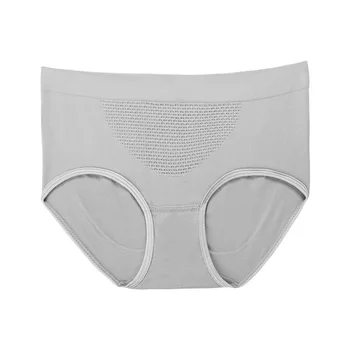 

2pcs/set Push Up Panties Womens Lingerie Honeycomb Briefs 3D Mid Waist Underwear Warm Uterus Cotton Underpants Female Intimates