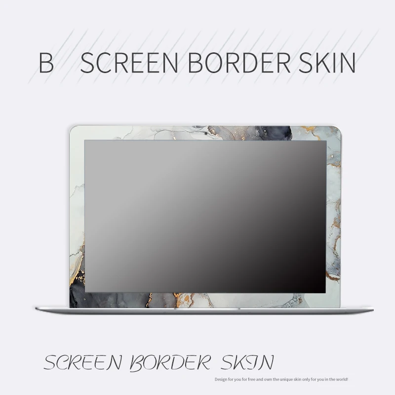 Black Marble Laptop Skin Notebook Sticker for macbook Air 11A1465 A1370 / A2179 / Pro Retina 13 A1502 A1425 Pro 13 A1278