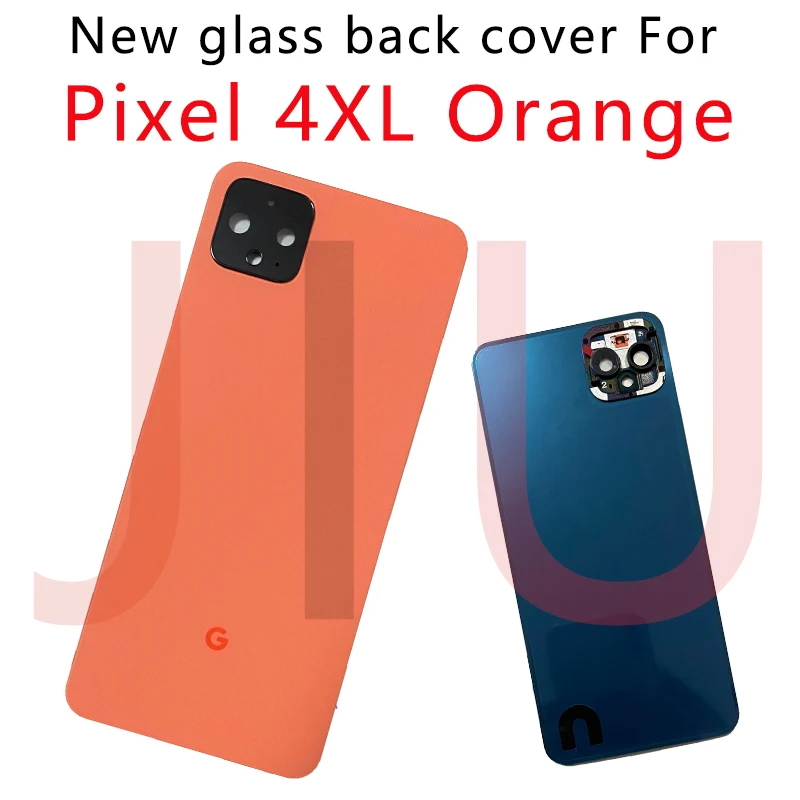 New For Google Pixel 4 Battery Cover Door Back Housing Rear Case For Google Pixel 4XL Back Battery Door With Camera Lens+Adhesiv 