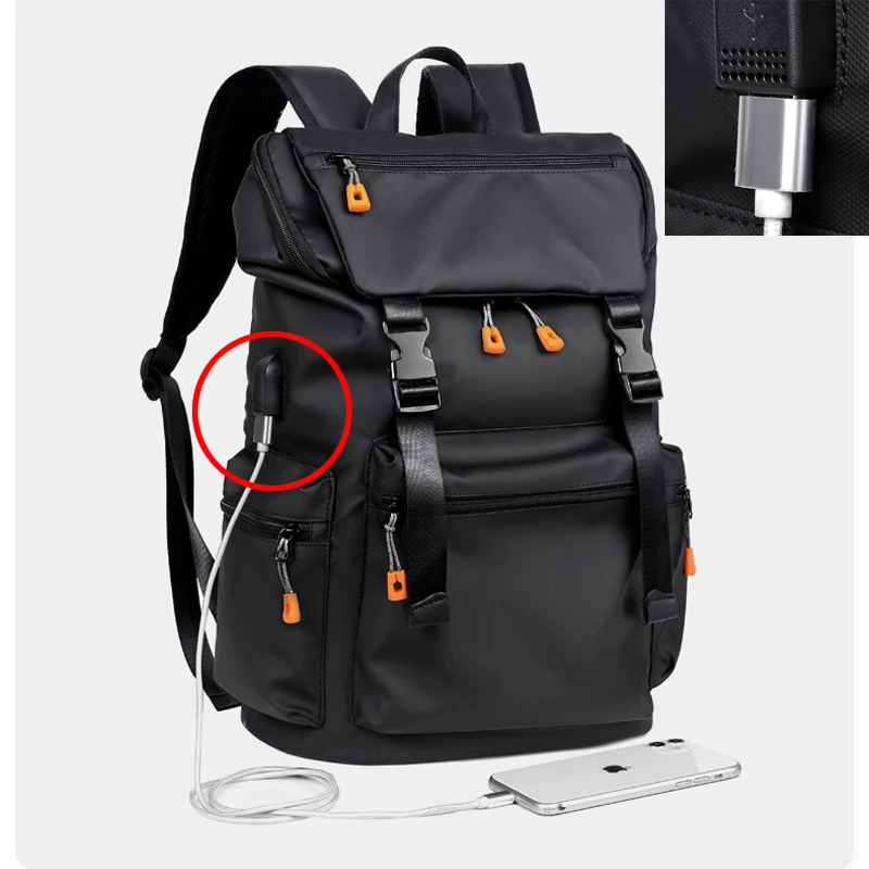 Men's Bag Multi-function USB Charging Fishing Backpack Waterproof Quality  Travel Hiking Outdoor Sport Fishing Tourism Bags