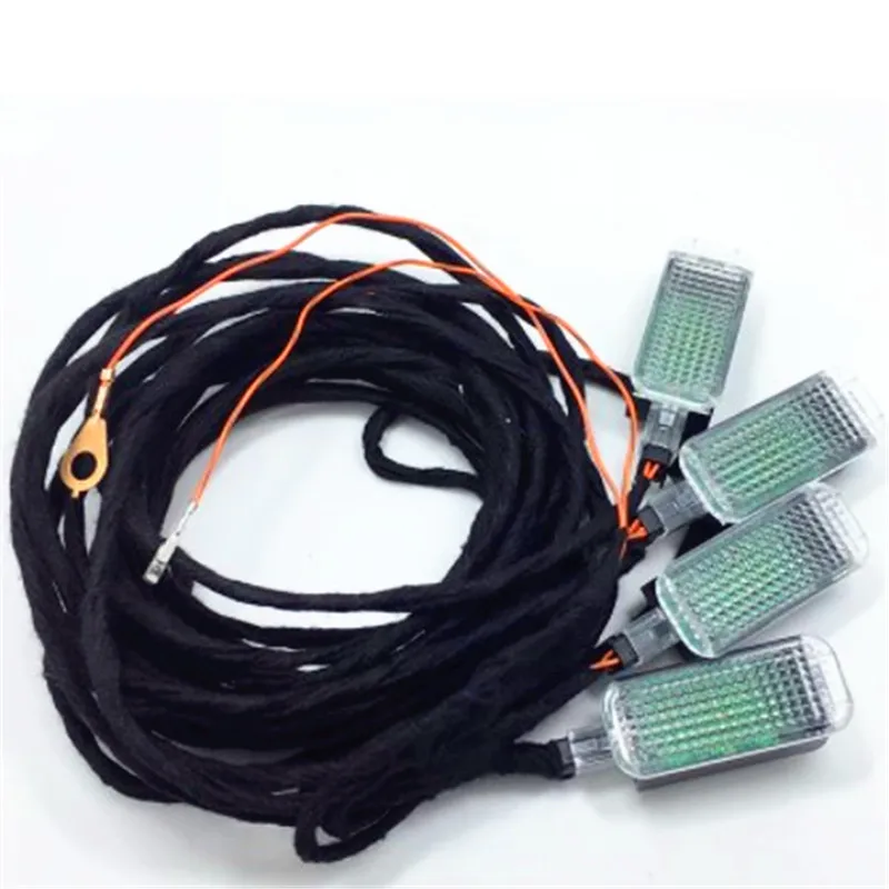 

Подходящая для Volkswagen Audi Skoda general, низкопрофильная светодиодная подсветка для автомобиля, Модифицированная цветная подсветка