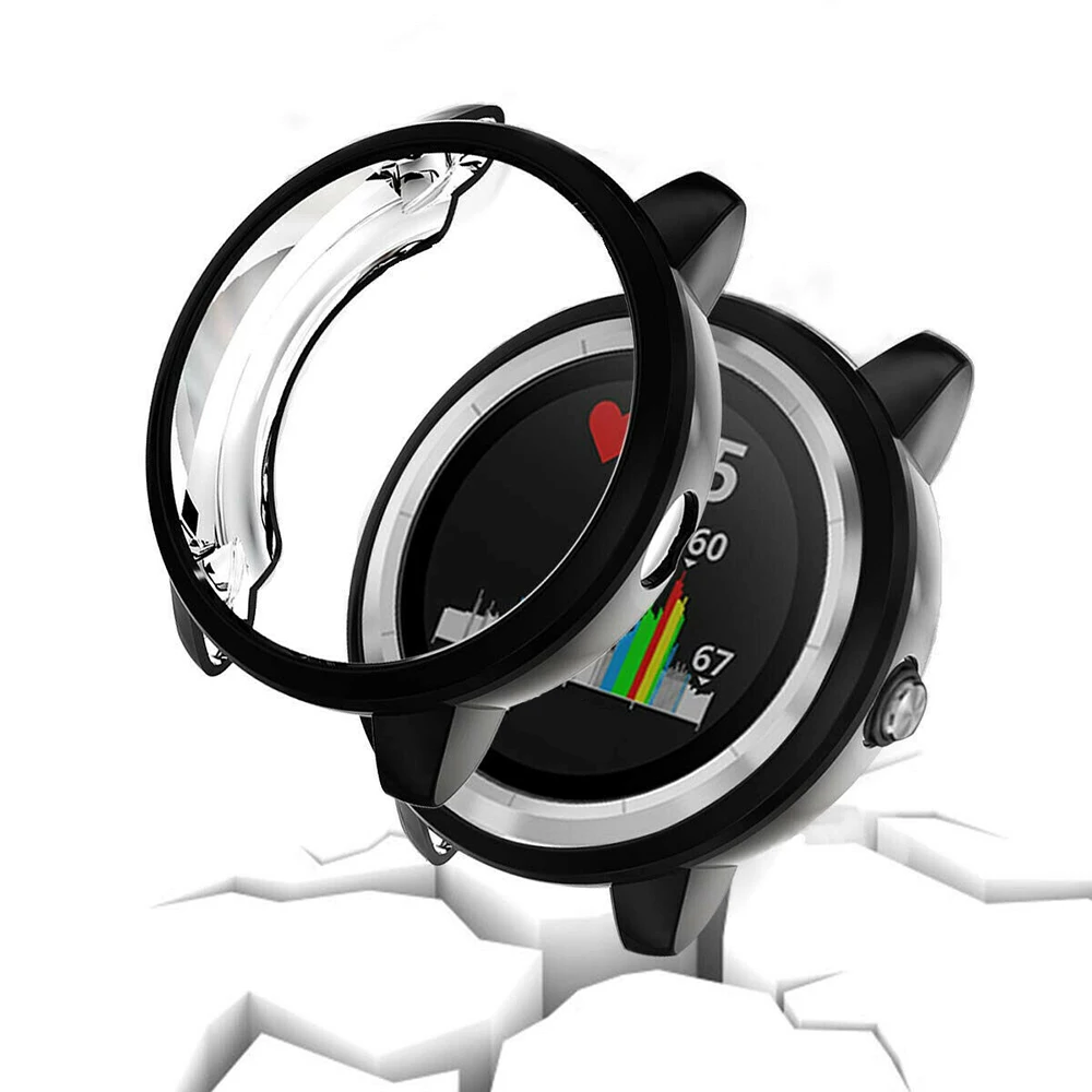 Для Garmin Vivoactive 3 для Garmin Смарт-часы аксессуары подходит гальваническим покрытием прозрачный ТПУ защитный чехол оболочка