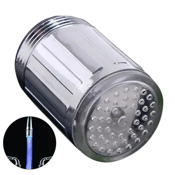 

3 Color 7 Colors Changing Glow Light-up LED Kitchen Faucet Shower Tap Novelty Luminous Faucet Nozzle Head Light Bathroom Light