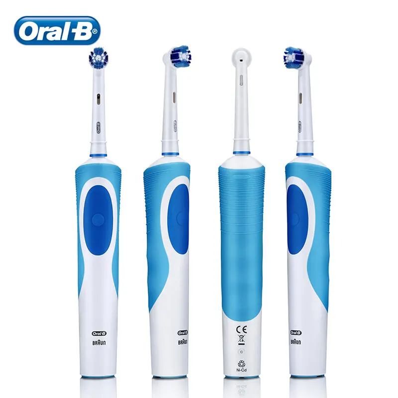 Oral B Vitality Electric Toothbrush Precision Clean 2 Mins Timer Rechargeable 4 Gift Replace Brush Head