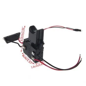 

Electric Drill Dustproof Speed Control Push Button Trigger Switch DC 7.2-24V