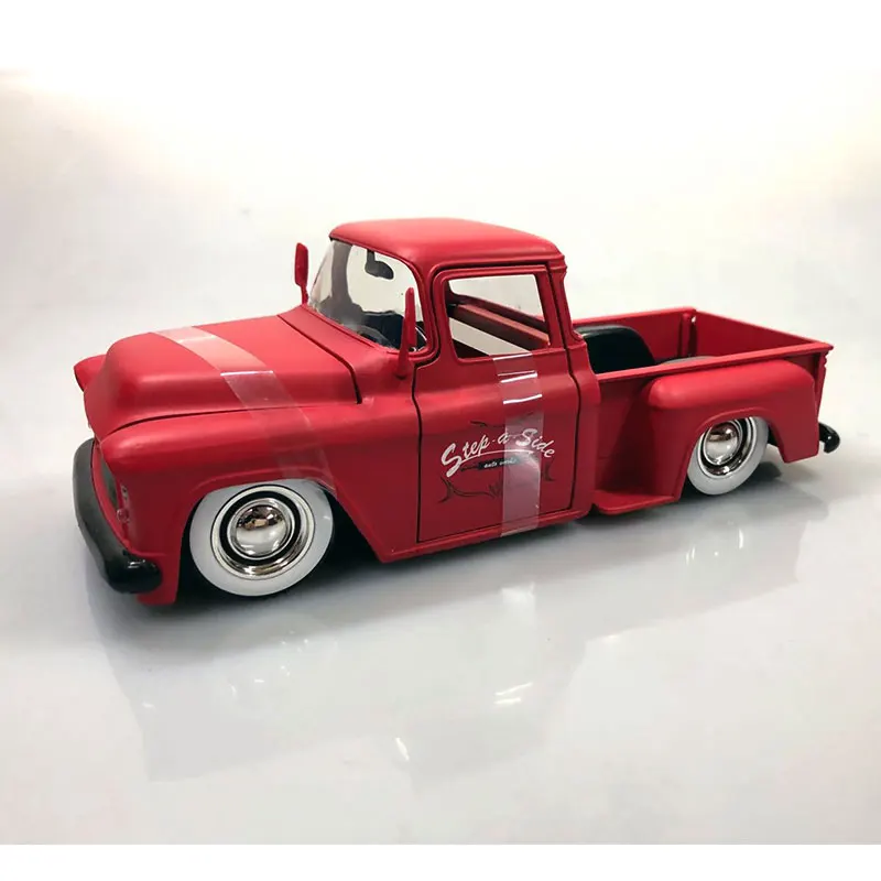 JADA 1/24 Scale Just Trucks 1955 Chevy Stepside Pickup литая металлическая модель автомобиля игрушка для подарка, детей, коллекция