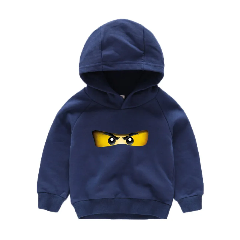 Color 8 От 2 до 10 лет, детский хлопковый свитер с капюшоном NINJAGO г. Осенняя детская одежда футболки для маленьких мальчиков и девочек топы с героями мультфильмов для девочек, пальто - Цвет: Color 8