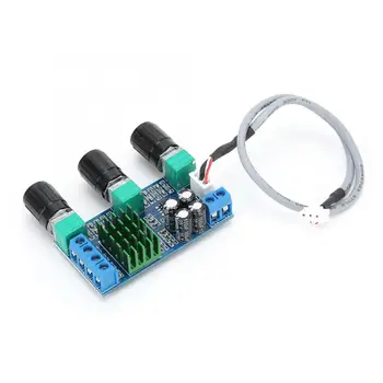 

60x32x14mm 80Wx2 Dual Channel Stereo Digital Power Amplifier Board Multi-protection Amplifier Board with 3pin Audio Cable