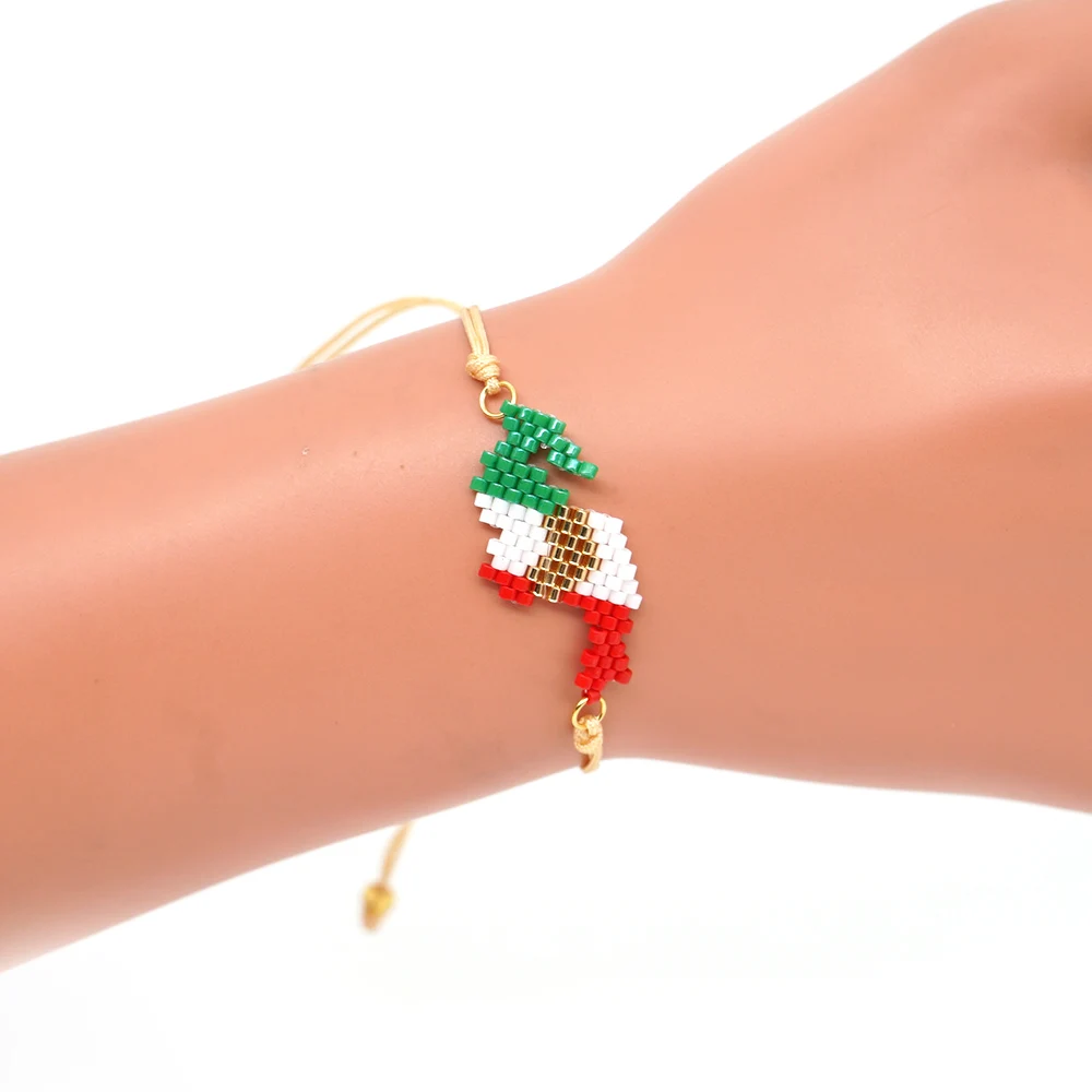 Go2boho мексиканский браслет MIYUKI браслеты для женщин Мексиканский узор Национальный флаг Pulseras Mujer Moda ювелирные изделия нарукавная повязка аксессуары