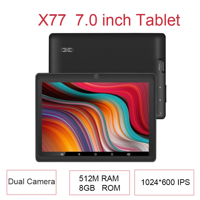 

7 inch Tablet Android 8.1 Quad Core Tablet PC 1024 × 600 IPS Dual Camera GPS Tablets Mini Vehicle 512 RAM 8GB ROM Kids Tablet